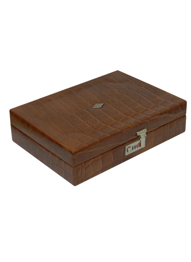 LAVERI LEATHER - Laveri Watch Box for Men Women (18 Slots), Premium  Leather Watch Case  Organizer Removable Pillow - Image 1