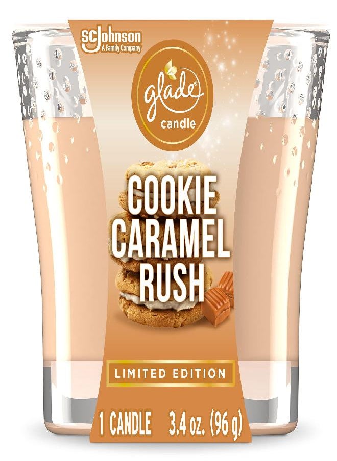 Glade Glade Candle Jar, Air Freshener, Cookie Caramel Rush, 3.4 Oz  - Image 3