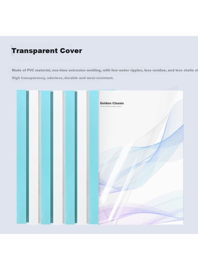جولدن Golden Hot Melt Binding Cover Paper A4/2mm Blue - Image 3