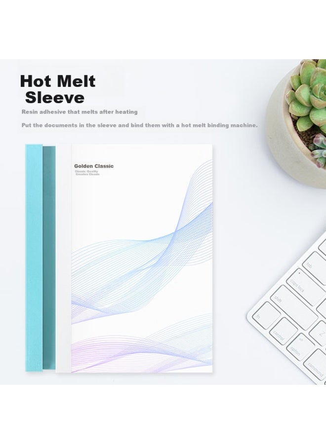 جولدن Golden Hot Melt Binding Cover Paper A4/2mm Blue - Image 2