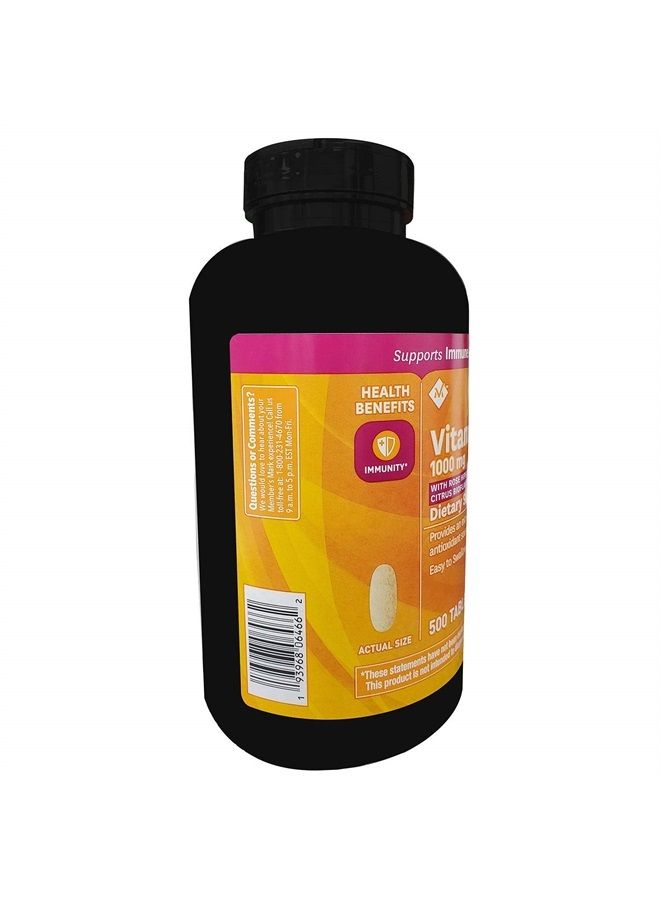 Members Mark Member's Mark Vitamin C 1000 mg with Rosehips and Citrus Bioflavonoids (500 ct.) - Image 4