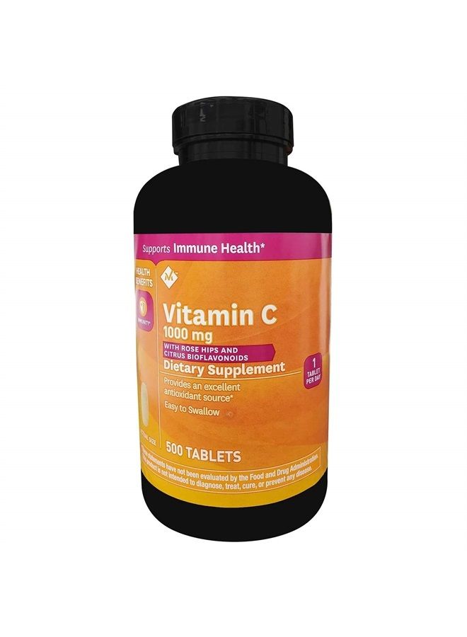 Members Mark Member's Mark Vitamin C 1000 mg with Rosehips and Citrus Bioflavonoids (500 ct.) - Image 1
