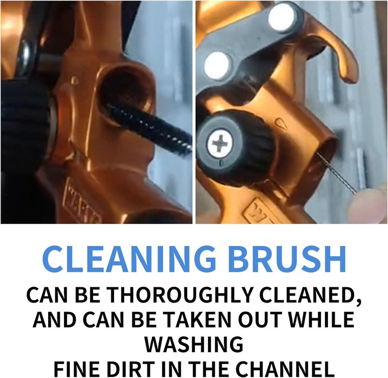 Jitrendo Carburetor Cleaning Kit,Carburetors Carbon Dirt Jet Remove Cleaner, Carb Carburetor Cleaners 13 Cleaning Wires Set, 1 Sharp Pick,1 Throttle Wrench,5 Nylon Brushes, 10 Cleaning Needles - Image 4