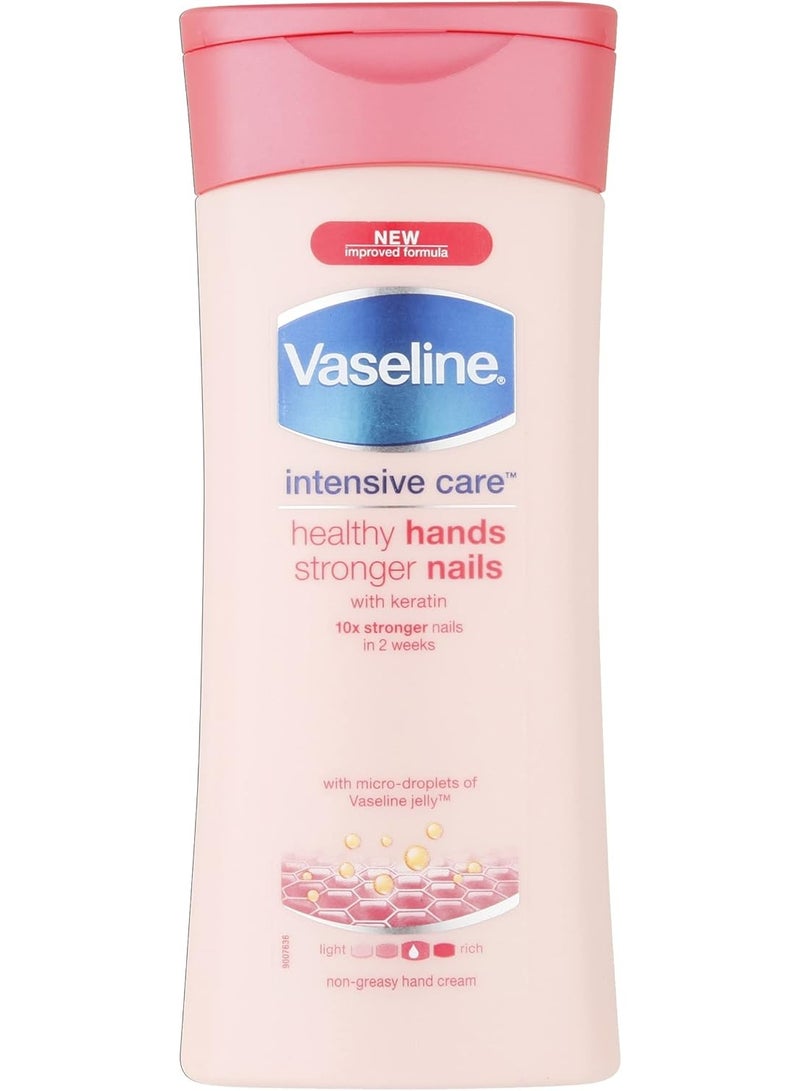 Vaseline healthy hands and stronger nails hand cream 200 ml - Image 3