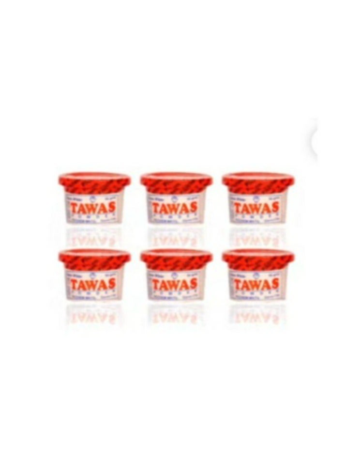 Snow White Tawas Deodorant Powder 6 Pieces 50g