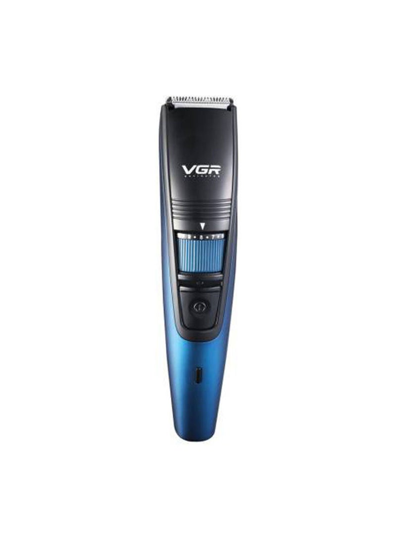 VGR Professional Rechargeable Hair Trimmer Black/Blue - Image 1