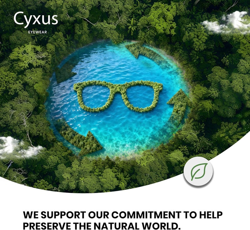 Cyxus Blue Light Glasses for Men Women Reduce Eye Strain UV Blocking for Computer Screen 8082 - Image 3