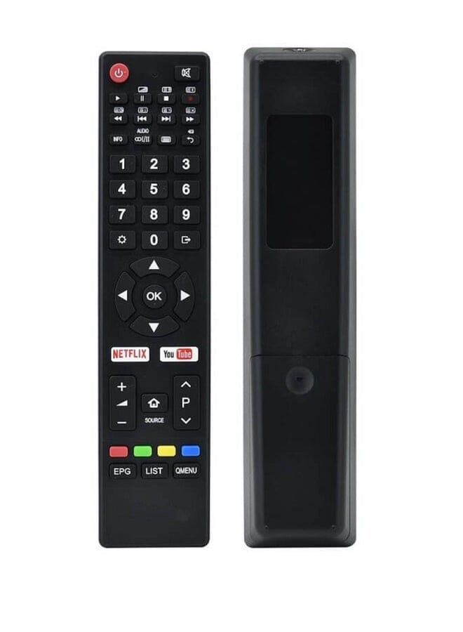زبون جهاز تحكم عن بعد لتلفزيون ال اي دي ذكي لشركة هيتاشي باللون الأسود - Image 1