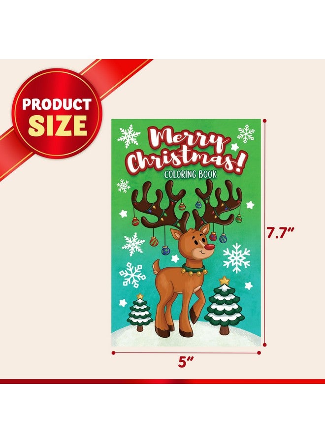 JOYIN 48 Pcs Christmas Coloring Book Bulk in 6 Covers, Xmas Mini Coloring Books for Kids with Snowman, Santa, Reindeer, Make Your Own Craft for Kids School Activities, Party Supplies(Age 8+) - Image 4