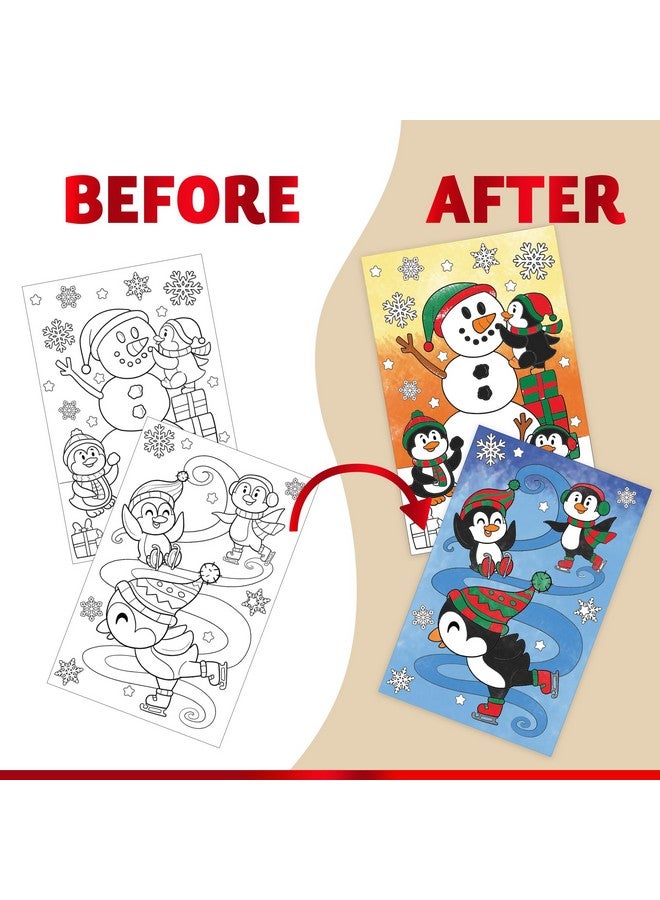 JOYIN 48 Pcs Christmas Coloring Book Bulk in 6 Covers, Xmas Mini Coloring Books for Kids with Snowman, Santa, Reindeer, Make Your Own Craft for Kids School Activities, Party Supplies(Age 8+) - Image 3