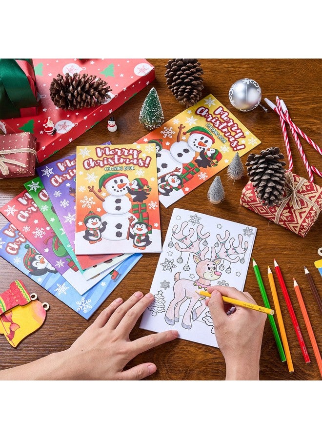JOYIN 48 Pcs Christmas Coloring Book Bulk in 6 Covers, Xmas Mini Coloring Books for Kids with Snowman, Santa, Reindeer, Make Your Own Craft for Kids School Activities, Party Supplies(Age 8+) - Image 5
