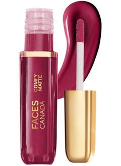Faces Canada FACES CANADA Comfy Matte Liquid Lipstick - Any Day Now 04 (Red), 3 ml | Comfortable 10HR Longstay | Intense Matte Color | Almond Oil & Vitamin E Infused | Super Smooth | No Dryness | No Alcohol  - Image 1