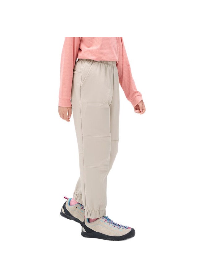 Pelliot Outdoor Children'S Soft Shell Pants, Winter Windproof And Waterproof, Fleece-Lined For Warmth, Hiking And Sports Trousers, 134307173, Purple, Size 160 - Image 1