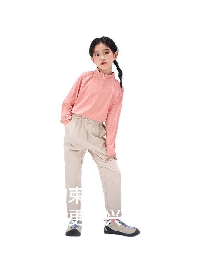 Pelliot Outdoor Children'S Soft Shell Pants, Winter Windproof And Waterproof, Fleece-Lined For Warmth, Hiking And Sports Trousers, 134307173, Purple, Size 160 - Image 3