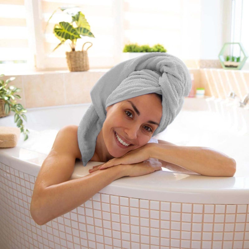 KAHAF COLLECTION Pack of 6 Bath Towels 27 x 54 Inches, 100% Cotton, Larger & Lighter Weight, Quicker to Dry, Super Soft and Absorbent, Perfect for Bathroom (Light Grey, Pack of 6 (27''x54'')) - Image 5