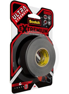Scotch  Scotch Mount Extremium Tape 24mm x 10m, 1 roll/pack | Black color | Higher adhesion | 2 times thicker | Maximum strength | Multi-Surface | Easy to use | No Tools | Double Sided Adhesive Tape  - Image 1