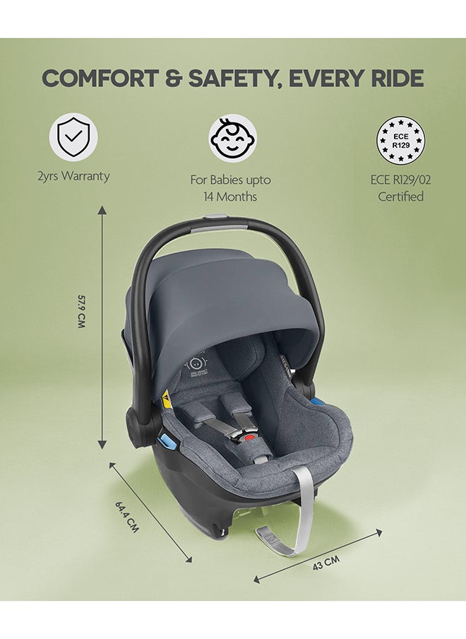 UPPAbaby - Mesa I-Size Infant Car Seat - Gregory - Blue Melange - Image 1