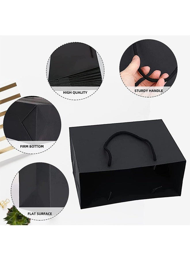 Large Black Gift Wrap Bags, 20pcs 32 * 25 * 13cm Kraft Paper Black Shopping Bags with Handles Bulk, Merchandise Retail Wrapping Bags for Business, Craft Grocery, Boutique, Party Favor, Wedding. - pzsku/Z5399D71A06481A9A0E08Z/45/_/1716775610/aef79791-852b-4d2a-a2d9-4f2673a03926