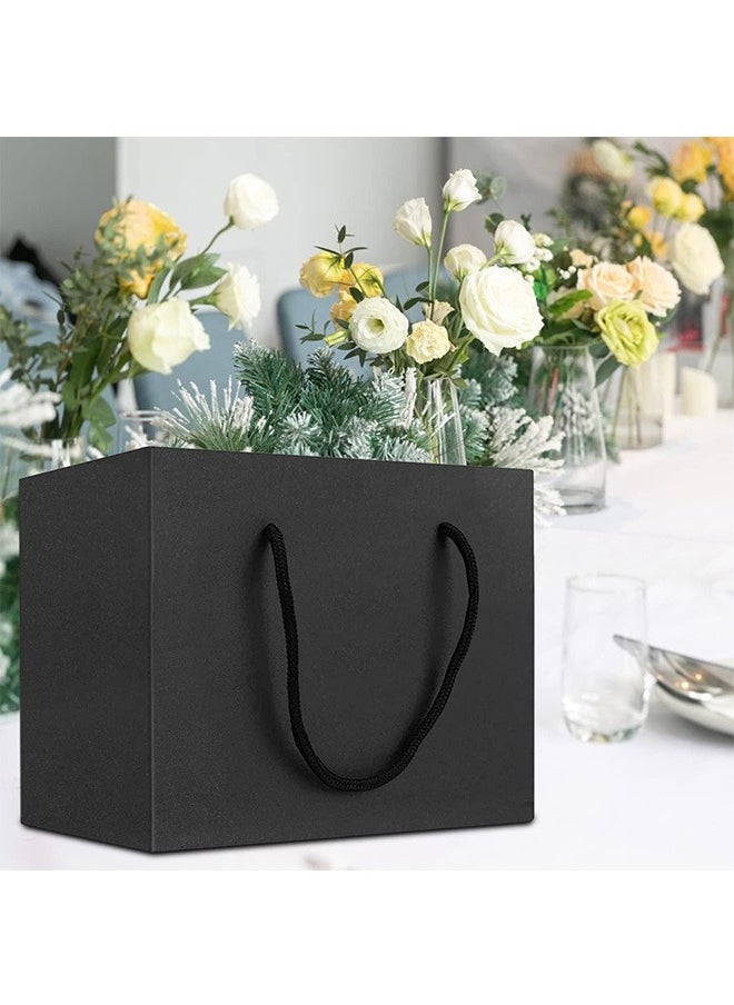 Large Black Gift Wrap Bags, 20pcs 32 * 25 * 13cm Kraft Paper Black Shopping Bags with Handles Bulk, Merchandise Retail Wrapping Bags for Business, Craft Grocery, Boutique, Party Favor, Wedding. - pzsku/Z5399D71A06481A9A0E08Z/45/_/1716775702/519e37d5-1c27-43e0-be3e-def3817cd4a9