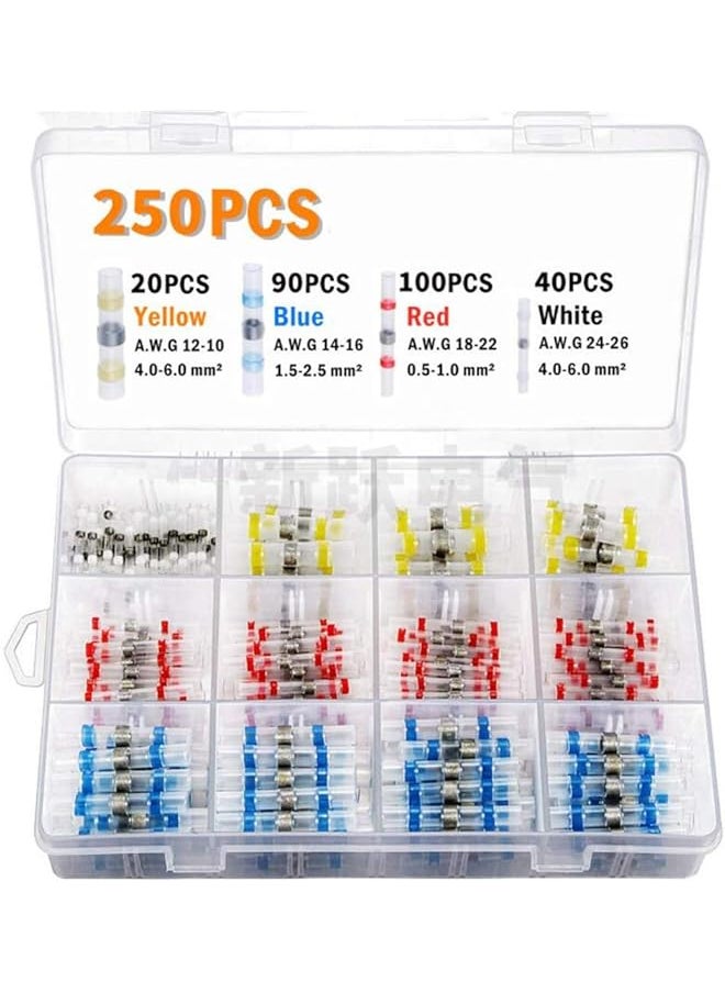 PROMASS promass Waterproof & Insulated Electrical Solder Seal Wire Connectors (250 Pieces)  - Image 1