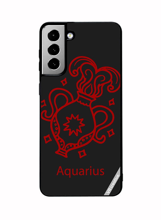 VR CREATIVE Protective Case Cover For Samsung Galaxy S21 FE 5G Aquarius Zodiac Signs Design Multicolour - Image 1