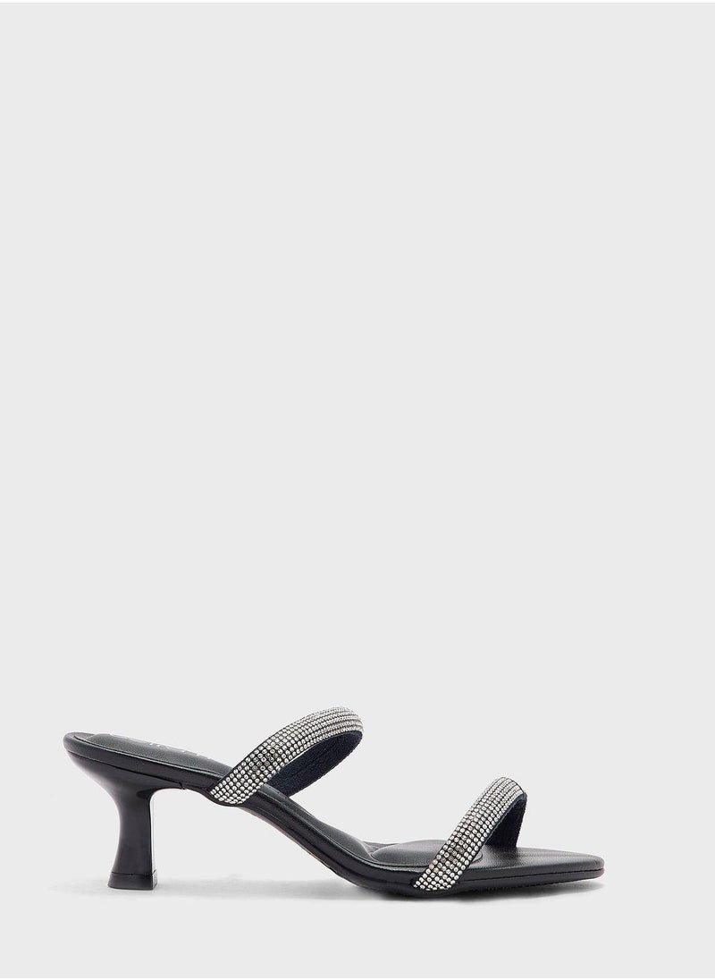 Beira Rio Ankle Strap Mid Heel Sandals  - Image 1