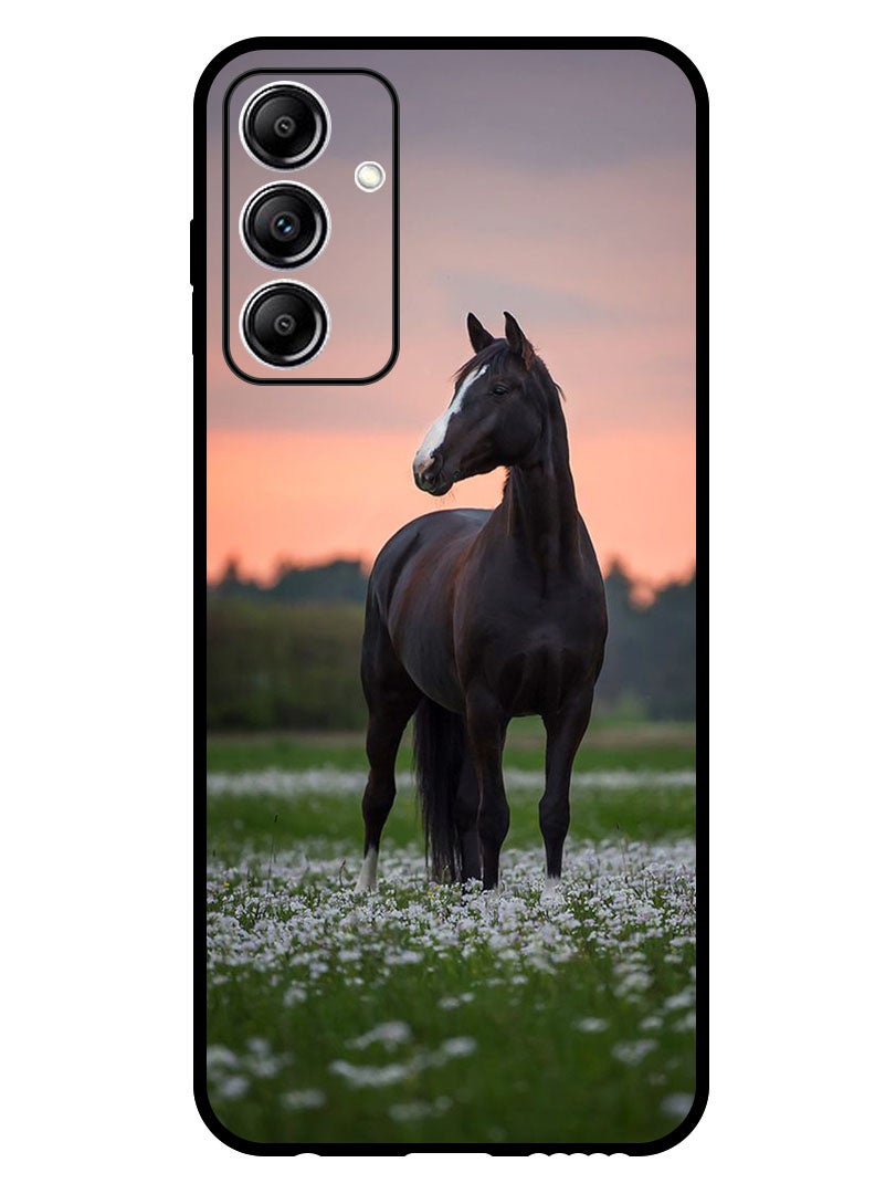 Theodor Protective Case Anti Scratch Shock Proof Bumper Cover For Samsung Galaxy A55 Black Horse - Image 1
