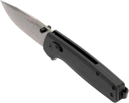 SOG Terminus XR - Damascus Folding Knife with Carbon Fiber - Image 1