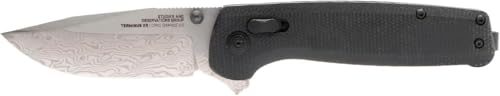 SOG Terminus XR - Damascus Folding Knife with Carbon Fiber - Image 3