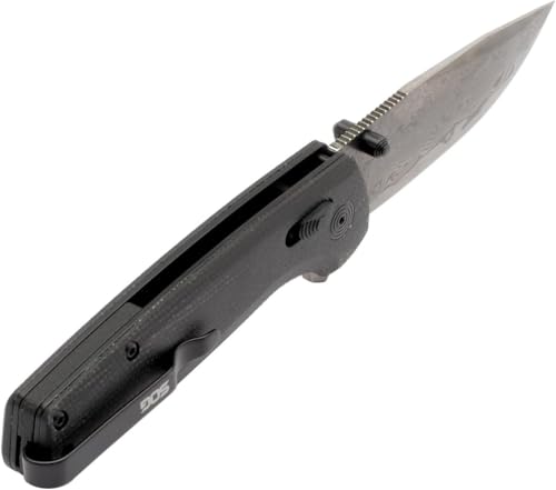 SOG Terminus XR - Damascus Folding Knife with Carbon Fiber - Image 2