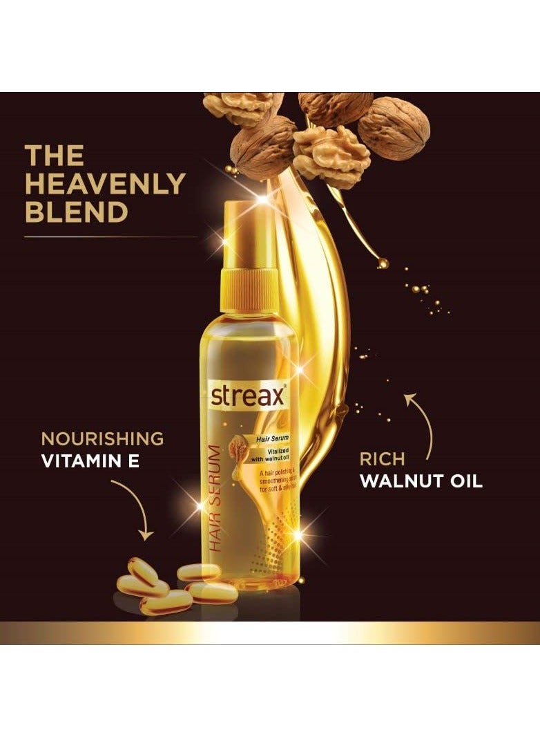 ستريكس سيروم ستريكس المنشط بالجوز للشعر 100 مل لمعان ونعومة فورية وسيروم فيتاريش اللامع للشعر 45 مل - Image 3
