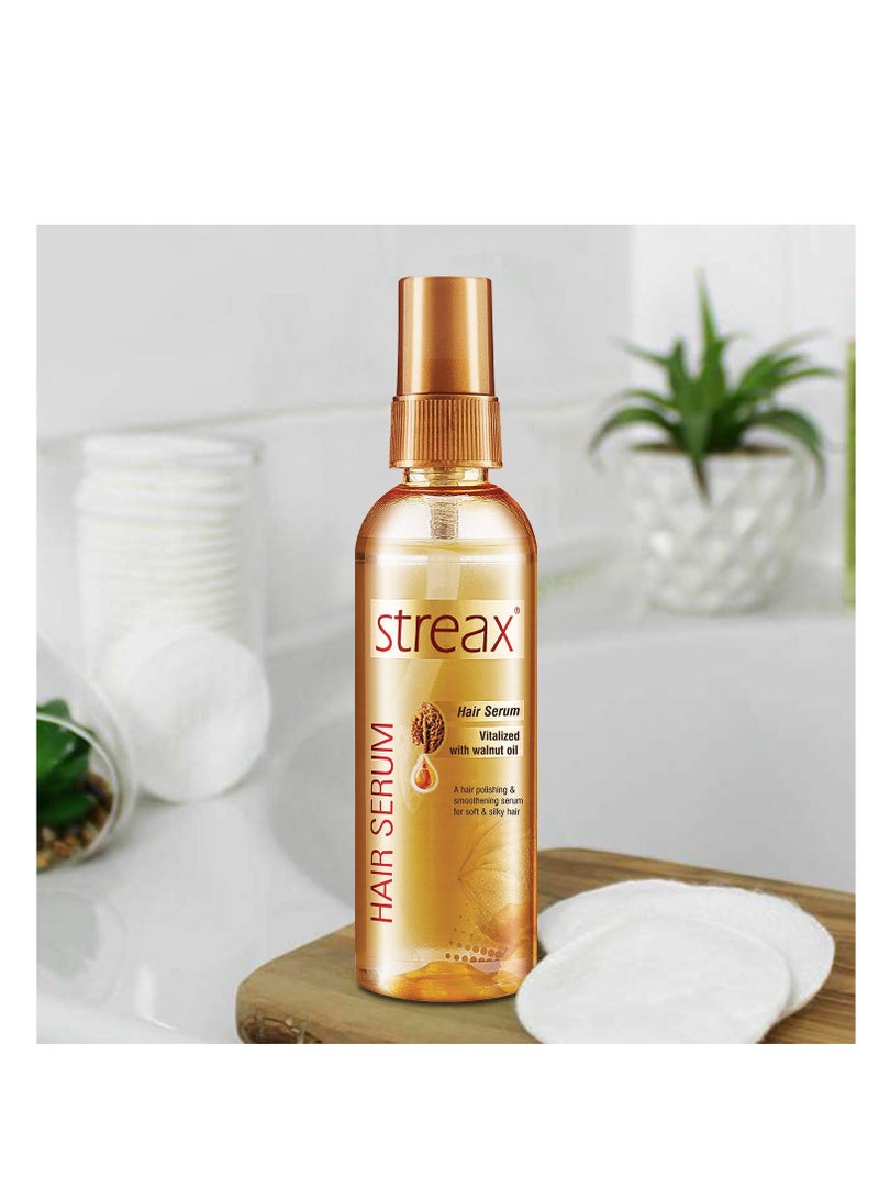 ستريكس سيروم ستريكس المنشط بالجوز للشعر 100 مل لمعان ونعومة فورية وسيروم فيتاريش اللامع للشعر 45 مل - Image 2
