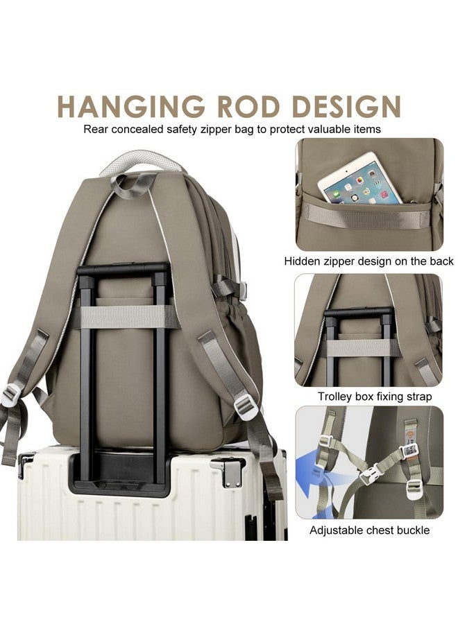 PALAY¬Æ School Backpack Multi Compartment Schoolgirls Backpack Khaki Cute Cartoon Casual Travel Padded Shoulder Strap Students Book Bag Carry-on Children's Day Gift - Image 5