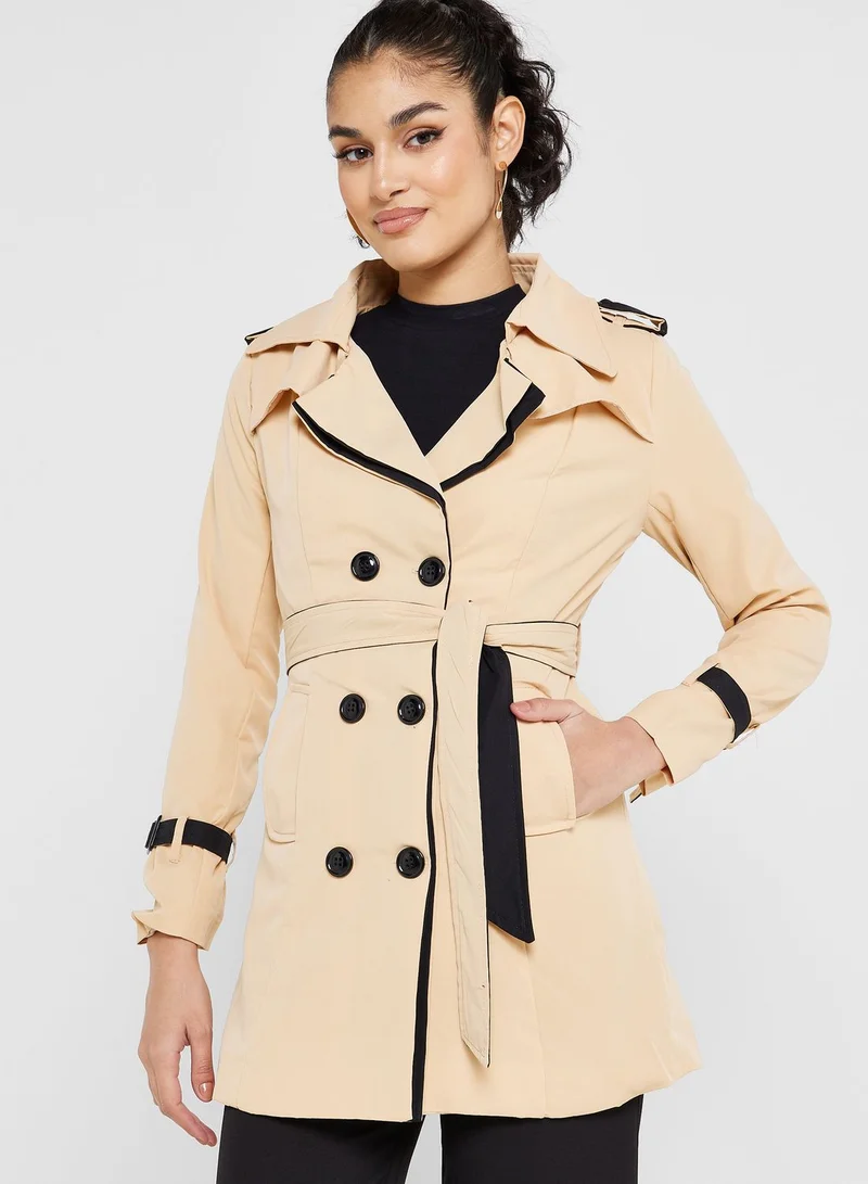 ELLA Colorblock Trench Coat