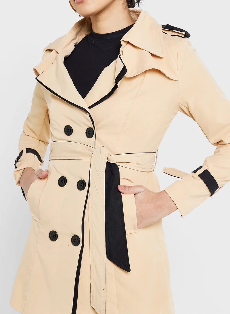 ELLA Colorblock Trench Coat