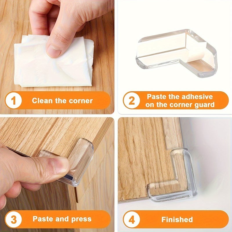 20 Transparent Anti Collision Corner Protectors For Power Socket And Table Edge - Image 3