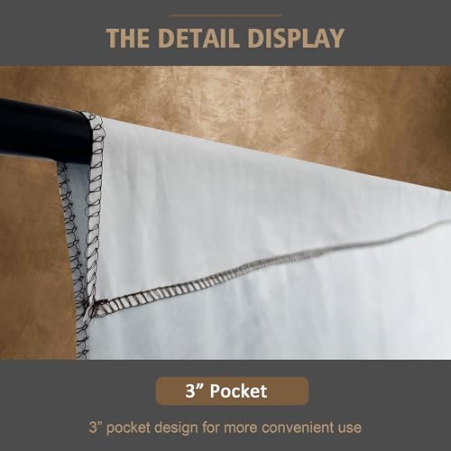 Haboke Abstract Professional Photography Backdrop for Portrait Photo Props Booth Background Photoshoot Studio with Polyester Fabric Roller Pocket on Top(6x8ft, Dark Brown,No Stand) - Image 4