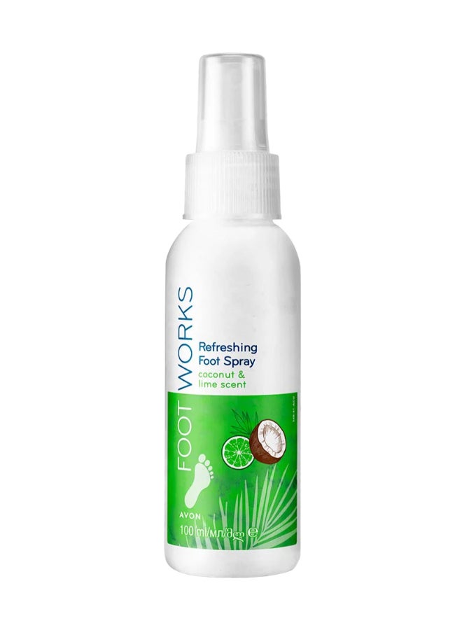 AVON Footworks Coconut And Lime Refreshing Foot Spray - 100Ml 100ml - Image 1