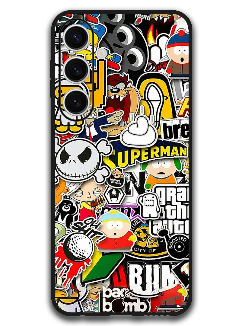 Theodor Protective Case Anti Scratch Shock Proof Bumper Cover For Samsung Galaxy S24 FE superhero tags - Image 1