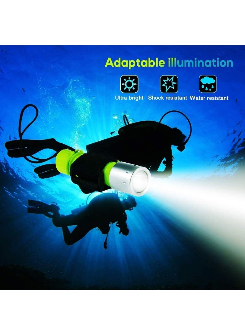 Tarez FX-125 Underwater Flashlight, Diving Flashlight Ipx8 Waterproof 120 Lumen  - Image 2