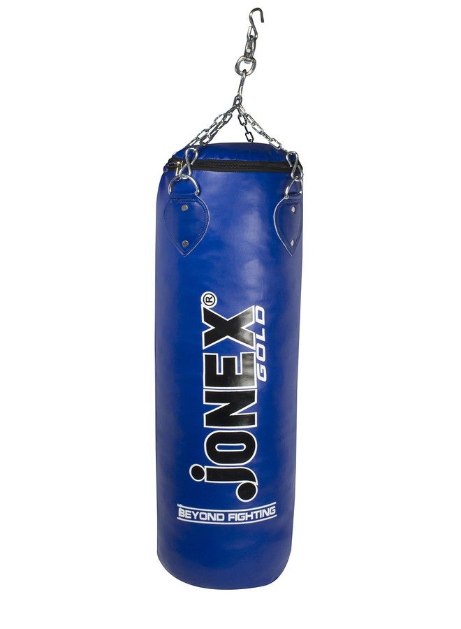 Jonex JJ Jonex Punching Bag, Boxing Bag, Karate Bag, Unfilled Boxing Kit with Hanging Chain Unfilled Boxing Kit Gold (Blue, 36") - Image 1