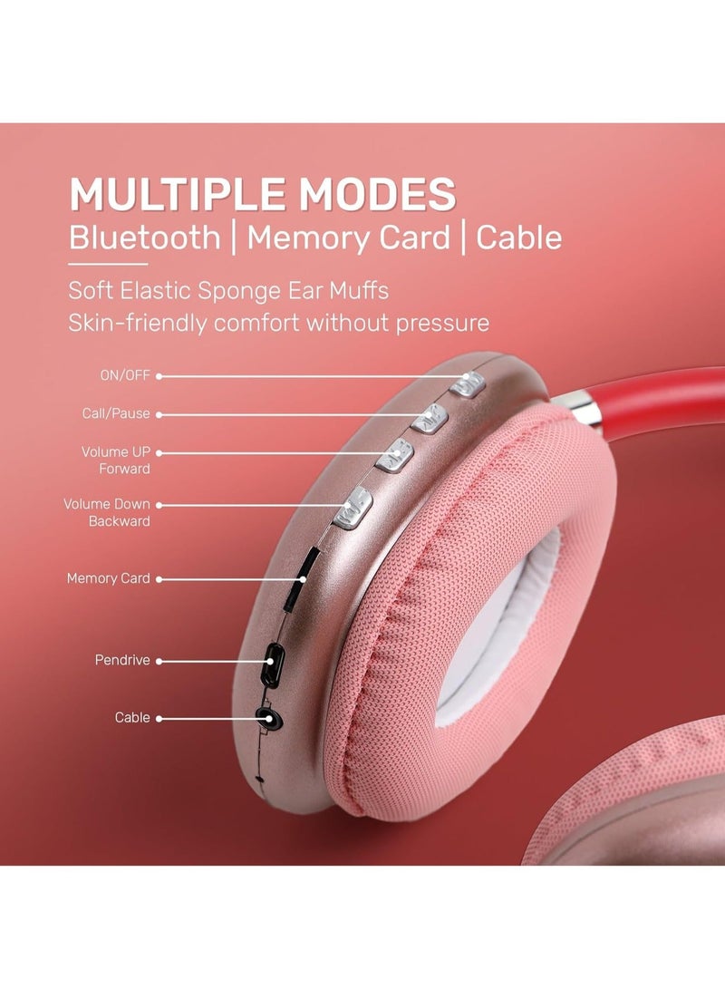 DEROVAN ZAMZIN P9 Plus Bluetooth Headset – Wireless On-Ear Headphones with Powerful Bass, AirPods Compatible, Built-in Microphone, Bluetooth 5.3, Lightweight Foldable Design, Long Battery Life for Travel, Work & Everyday Use - Image 5