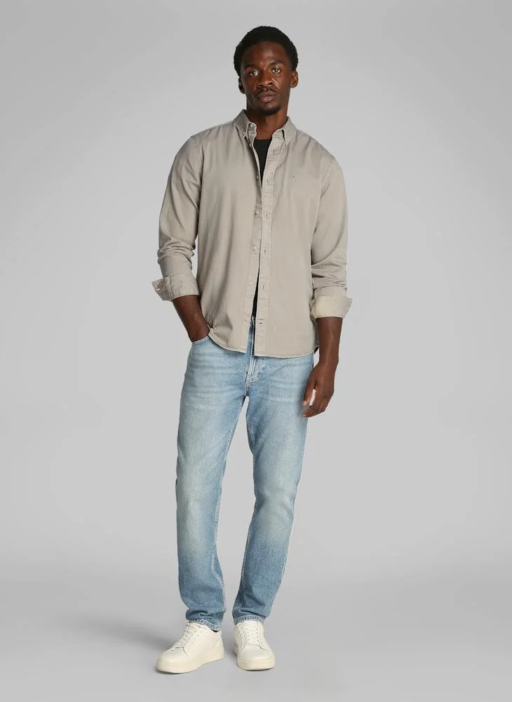 CALVIN KLEIN Regular Fit Twill Long Sleeve Shirt