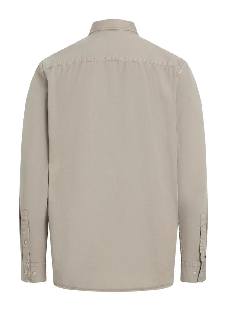 CALVIN KLEIN Regular Fit Twill Long Sleeve Shirt