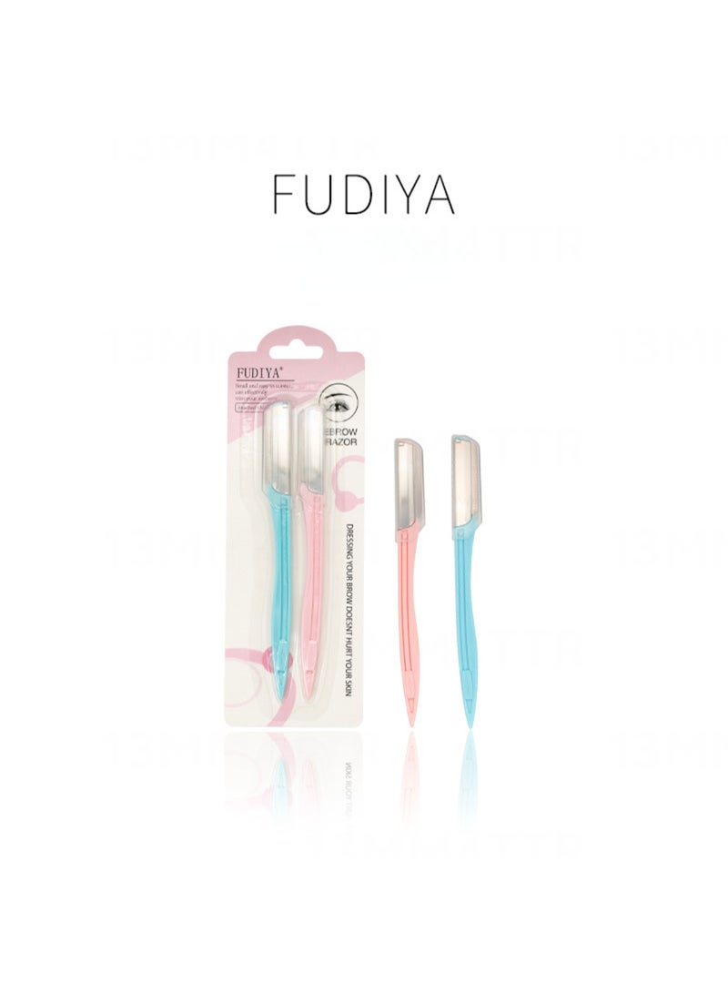 الفضية موس حاجب من قطعتين للجنسين، ماكينة حلاقة آمنة لتقليم شعر الوجه والجسم