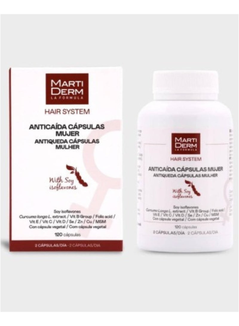 Martiderm Hair System Anti-Hair Loss Capsules for Women x 120 - Image 1