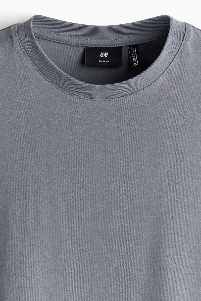 H&M  Regular Fit COOLMAX® T-shirt for Men | Best Price UAE