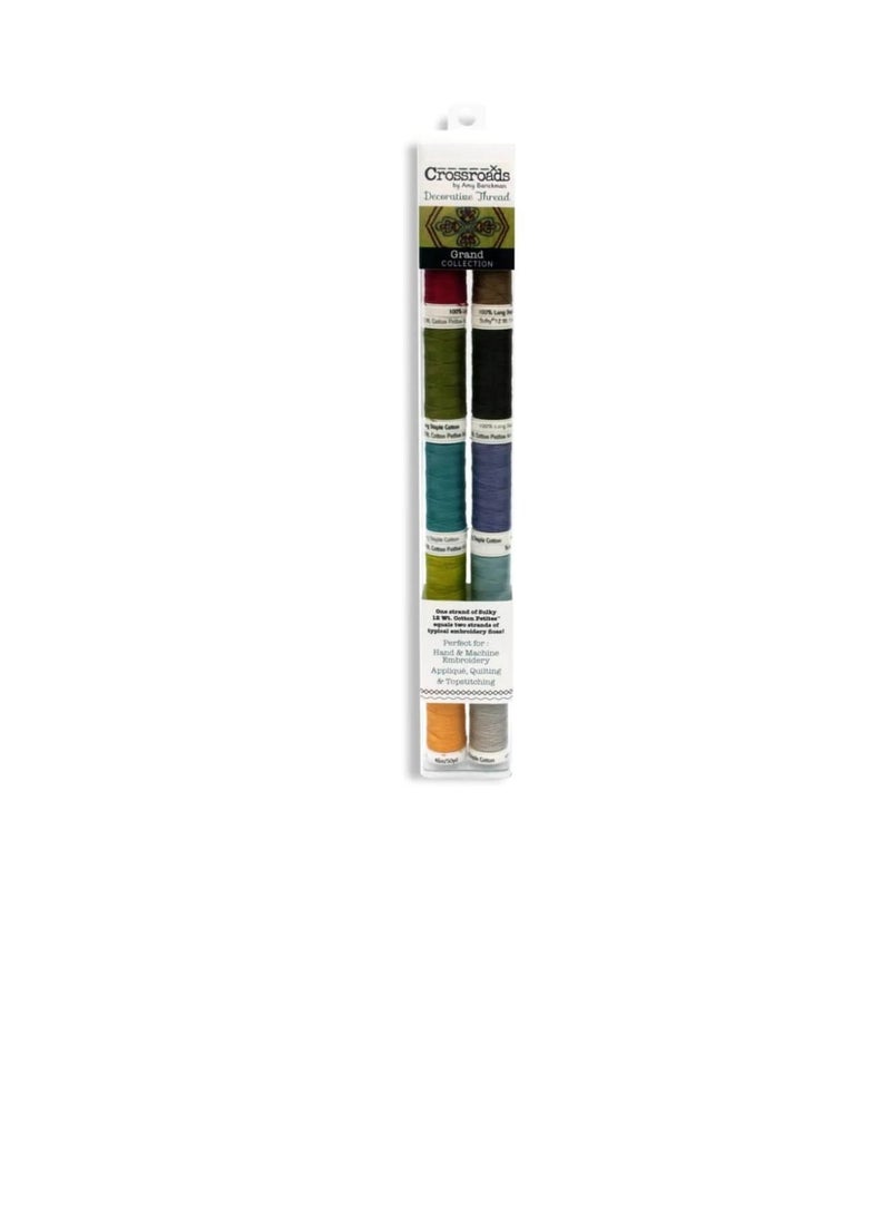 Crossroads Crossroads Sulky Cotton Petites 12 Weight 10/Pkg Grand Collection  - Image 2