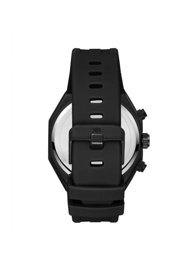 KENNETH SCOTT  Kenneth Scott Men's Chronograph  Black  Dial Watch - K26111-BSBB for Men | Best Price UAE