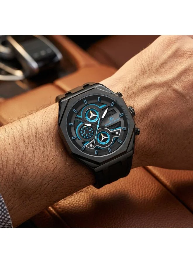 Kenneth Scott  Kenneth Scott Men's Chronograph  Black  Dial Watch - K26111-BSBB for Men | Best Price UAE